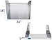 AmGood Stainless Steel Microwave Shelf | Metal Appliance Shelving | Heavy Duty | Commercial Grade | Wall Mount | NSF Certified | Silver (24