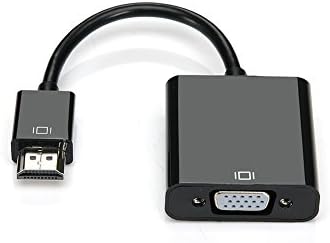 HDMI to VGA, Esigear Gold-Plated HDMI to VGA Adapter (Male to Female) for Computer, Desktop, Laptop, PC, Monitor, Projector, HDTV, Chromebook, Raspberry Pi, Roku, Xbox and More - Black