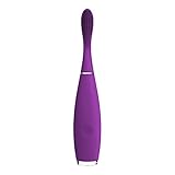 FOREO ISSA mini Rechargeable Kids Electric Toothbrush for Complete Oral Care with Soft Silicone Bristles for Gentle Gum Massage, Enchanted Violet