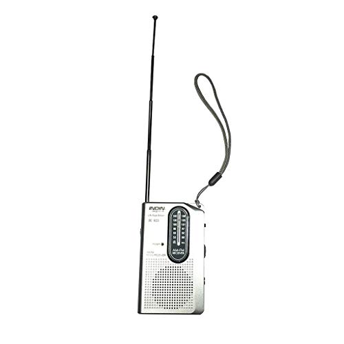 jiumoji Portable Travel Radio Handheld Pocket AM/FM Transistor Radio-Battery Powered with Earphone Jack - Thumbnail 3
