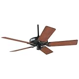 Hunter 23855 Prestige Classic Original 52-Inch 3-Speed Ceiling Fan with 5 Walnut/Oak Blades, Black
