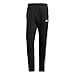 adidas Men's Athletics Essential Cotton 3 Stripe Tapered Pants, Black/White, X-Large