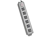Tripp Lite 6 Outlet Waber Industrial Power Strip, 6ft Cord with 5-15P Plug (6SP)