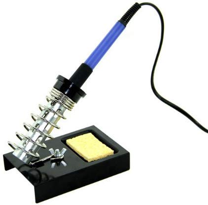 MIYAKO USA Soldering Iron Holder - Pencil Style Solder Stand with Sponge for Tip Cleaning (HH-2)
