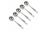Stainless Steel 1 Tablespoon Measuring Coffee Scoop Spoon, Set of 5