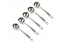 Stainless Steel 1 Tablespoon Measuring Coffee Scoop Spoon, Set of 5 primary