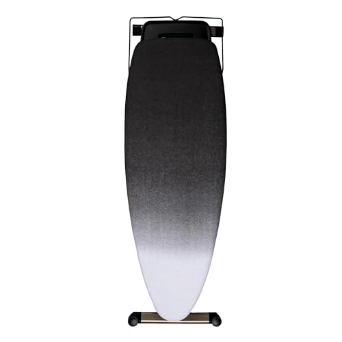 GoldVIP XXL Professional Ironing Board 130 x 47 cm – For Boiler Iron, Lightweight Anodised Aluminium and Stable Structure – Height Adjustable – Made in Europe