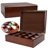 Quentin Tea Company Gourmet Tea Storage Chest- 144 Bag Capacity