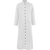 Men's Cassock Robe Church Robe Choir Minister Clergy Pulpit Liturgical 5 colors
