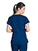 Barco Grey's Anatomy Women's 4153 Junior-Fit Three-Pocket Mock-Wrap Scrub Top, Indigo, Medium