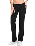 Ekouaer Women's Bootcut Yoga Pants Tummy Control Running Workout Bootleg Pants