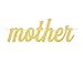 Qibote Mother's Day Banner Gold Glitter Happy Mother's Day Banner for Mother's Day Party Decorations