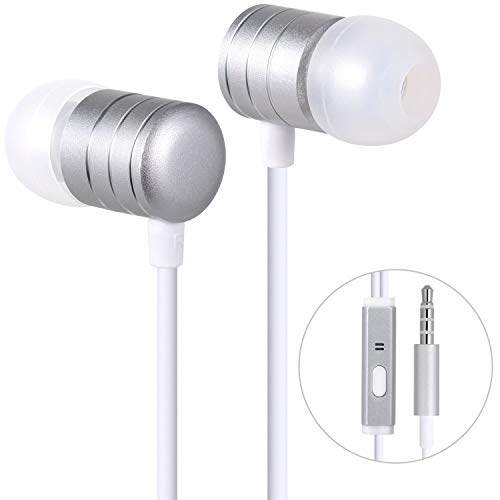 Wired Headphones, in-Ear Earbuds Earphones,Noise Cancelling,Stereo Sound with Built-in Mic for Phone 6/6s Plus/5s/SE,Android Smartphones,Tablets,and Other Devices with 3.5mm Audio Port