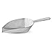 New Star Foodservice 34721 One-Piece Cast Aluminum Flat Bottom Bar Ice Flour Utility Scoop, 24-Ounce, Silver