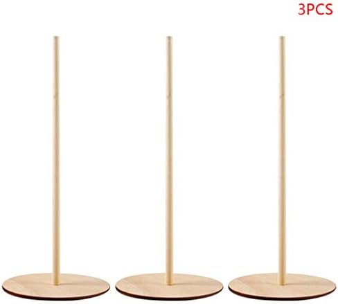 GUSENG 3pcs Wooden Donut Display Stand DIY Wall Dessert Rack Kids Birthday Party Baby Shower Wedding Decoration