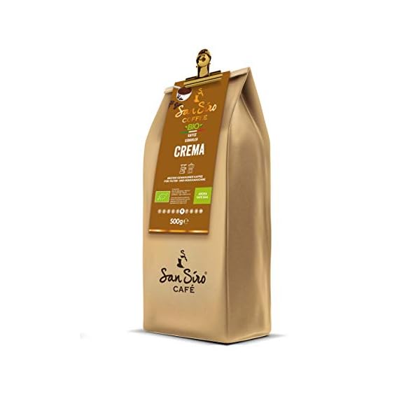 SanSiro® BIO gemahlener Kaffee 500g | CREMA | Traditionelle Trommelröstung | Perfekte Arabica-Robusta-Mischung… – Bild 3