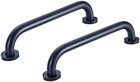 Aothpher Set of 2 Home Care Bath Grip Handle Rail Grab Bar Oil Rubbed Bronze Handicap for Bathroom Safety, 12-Inch