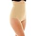 Naomi and Nicole Women's Unbelievable Comfort Plus Size High-Waist Shaping Brief, Black, 3X