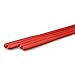 2 Pack of Unbreakable Red Polycarbonate Diabolo Sticks with Preattached String