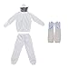 Honey Lake Complete Professional Bee Suit with Gloves, Beekeeping Protective Suits Jacket and Pants, Cotton Beekeeping Suit Bee Keeper Gear Coveralls Outfit for Men (L)