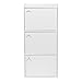 IRIS USA, Inc. USA 3 Tier Wood Storage Shelf with Door, White