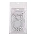 Femtindo Faux Pearl Necklace Earring and Bracelet Black Costume Jewelry Set for Women