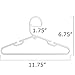 Tosnail 40 Pack White Plastic Children's Hangers - Great for Laundry or Closet - 11.75