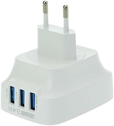 LDNIO DL-AC65 3 USB Port AC Adapter 5V 3.4A US EU UK Plug Wall Charger for Phone/Tablet (Random: Adaptor)