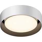ET2 Echo - 20W 1 LED Flush Mount-3.5 Inches Tall and 13 Inches Wide-White/Black Finish