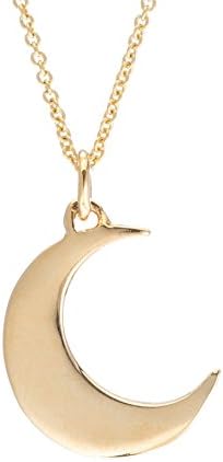 Gold Crescent Moon Necklace, Gold Moon Necklace, Gold Moon Pendant, 14k Gold Necklace