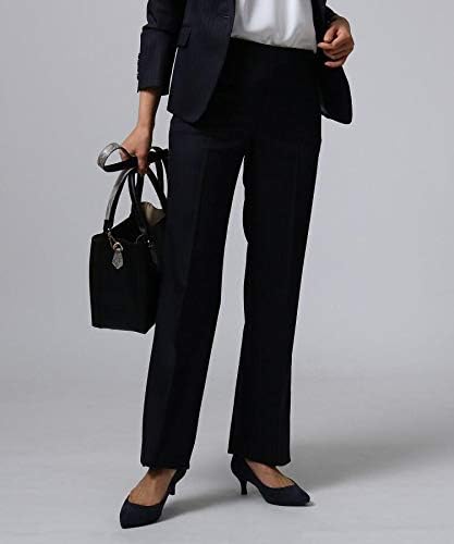 Amazon アンタイトル パンツ 単品 ピンストライプ ストレートパンツ レディース ダークネイビー 394 02 M ロングパンツ 通販