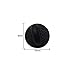 Ardour Van Hongfa 200 Pack PVC Rubber Pin Backs,Comfort Fit Tie Tack Lapel Pin Backing Holder Clasp (Black,)
