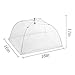 Tailbox Set of 6 Large Pop-Up Mesh Screen Food Cover Tent Umbrella - 16 Inch White Reusable and Collapsible Outdoor Picnic Food Covers Net for Outdoor Picnic & BBQ Keep Out Flies, Bugs & Mosquitoes