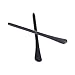 BCP 6pairs Silicone Eyeglass End Tips Ear Sock Pieces Tube Replacement for Thin Metal Eyeglass Legs (Black)