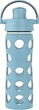 Lifefactory 16-Ounce Glass Water Bottle with Active