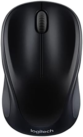 Logitech M317 Wireless Mouse, 2.4 GHz with USB Receiver, 1000 DPI Optical Tracking, 12 Month Battery, Compatible with PC, Mac, Laptop, Chromebook - Black