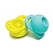 Doddle & Co. The Pop Pacifier, A Cleaner Baby Pacifier Made with 100% Medical Grade Silicone and Self Containing Protective Case, 2 Pack (Teal/Lime)