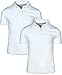 French Toast Girl's 2 Pack Uniform Short Sleeve Polo Shirts, White, Medium (7/8)
