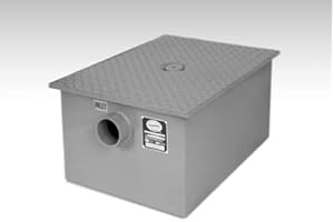 BK Resources BK-GT-20 Grease Trap, 20 LB. , 10GPM CAPACITY. Constructed of 11 gauge ca