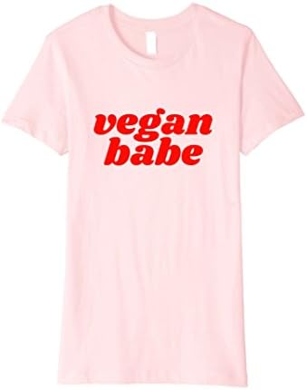 Womens Vegan Babe T-shirt Small Pink