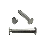 Silver Aluminum Screw Posts/Chicago Post, 100 Pack, 1 1/2-Inch