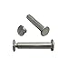 Silver Aluminum Screw Posts/Chicago Post, 100 Pack, 1 1/2-Inch