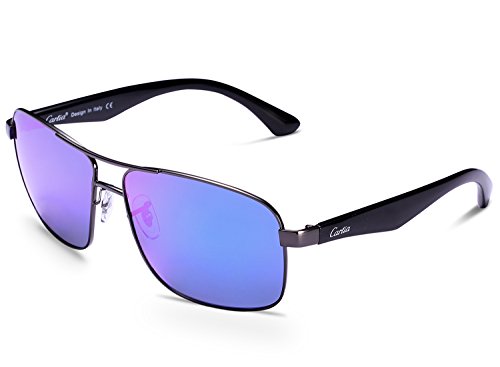 Carfia Polarized Aviator Sunglasses Driving Sunglasses for Mens and Womens