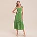 Women Sleeveless Button Pocket Dress, Ladies Printed Beach Maxi Dresses Summer Crew Neck Casual Sundressthumb 2