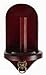 Iszy Billiards Wall Mount Pool Table Cone Chalk Holder, Mahogany Finish