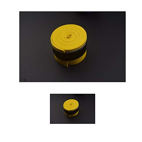 Badminton Racket Grip Tapes Light Durable Racket Grip Band Anti-Slip Sweat Uptake Racket Grip Tapes for Adults Children Yellow - Thumbnail 4