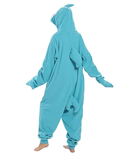 Focupaja Adult Shark Onesie Pajamas Animal Cosplay Costumes