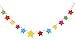 Outgeek Happy Birthday Banner Decorations Party Supplies, Birthday Party Decorations with Happy Birthday Banner Letters, Tissue Pom Poms Flowers, Star Paper Garland Happy Birthday Hat