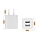 YUNSONG Wall Charger, 4.2A 21W Dual USB Universal Portable Charger with Smart Technology, for iPhone X 8 7 6S 6 Plus 5S 5 iPad Pro, Galaxy S8 Edge Plus, S5, Nexus, HTC & more