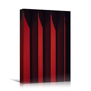 signwin Canvas Wall Art Red Building Pattern Abstract...